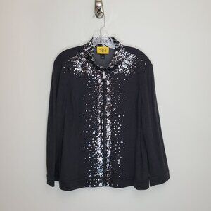 St. John Spa embellished Slate Jersey Jacket